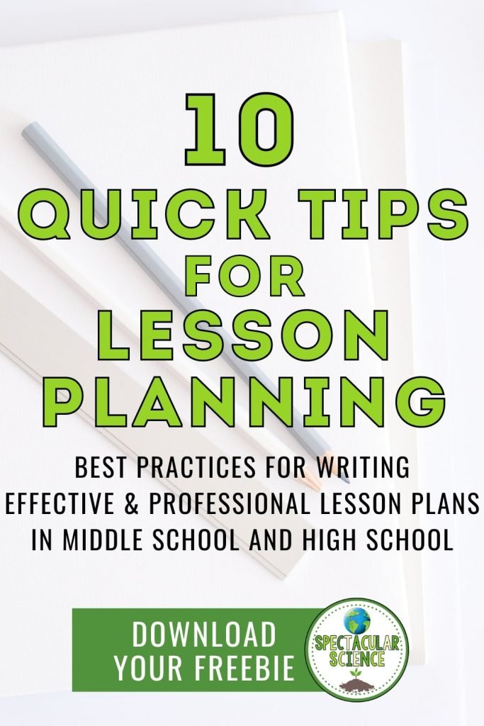 10 quick tips for lesson planning
