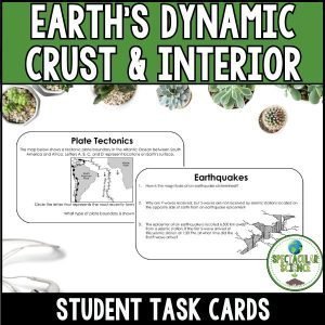 Earth's Dynamic Crust & Interior Task Cards 1