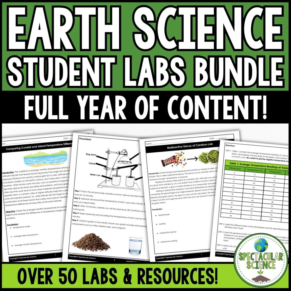 Full Year Earth Science Labs Bundle 1