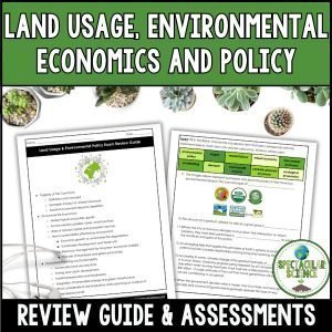 Land Usage, Environmental Economics and Policy Review & Assessments 1