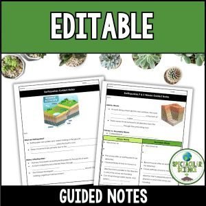 Earthquakes And Seismic Waves Presentation And Notes, Worksheets ...