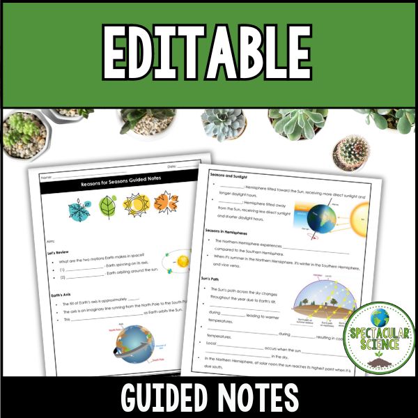 Reason for Seasons Presentation & Notes 3