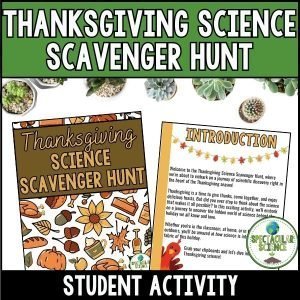 Thanksgiving Science Scavenger Hunt Activity 1