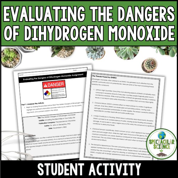 Evaluating the Dangers of Dihydrogen Monoxide Assignment 1