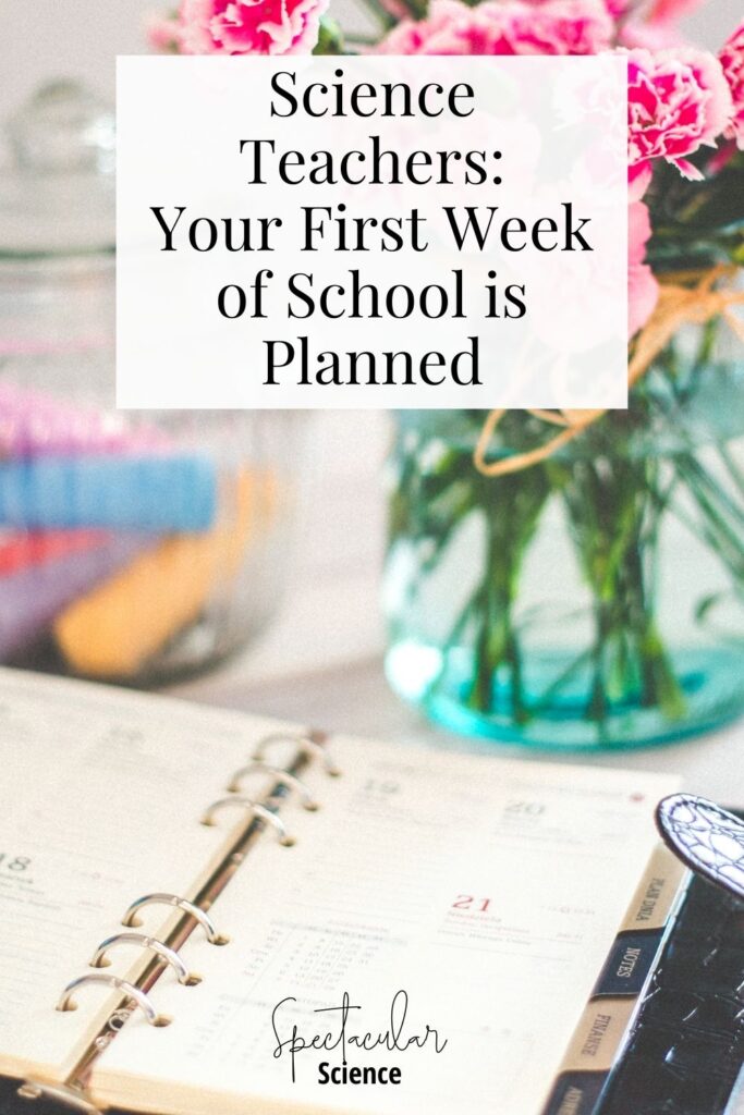 First Week of School Science Activities Blog Pin