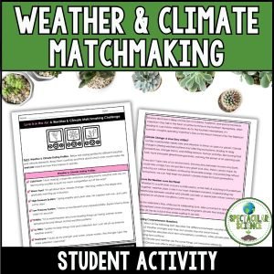 Weather and Climate Matchmaking Activity