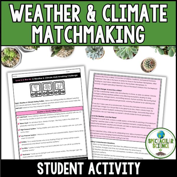 Weather and Climate Matchmaking Activity