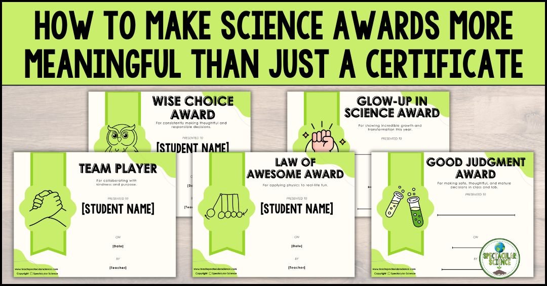 How to Make Science Awards More Meaningful Than Just a Certificate