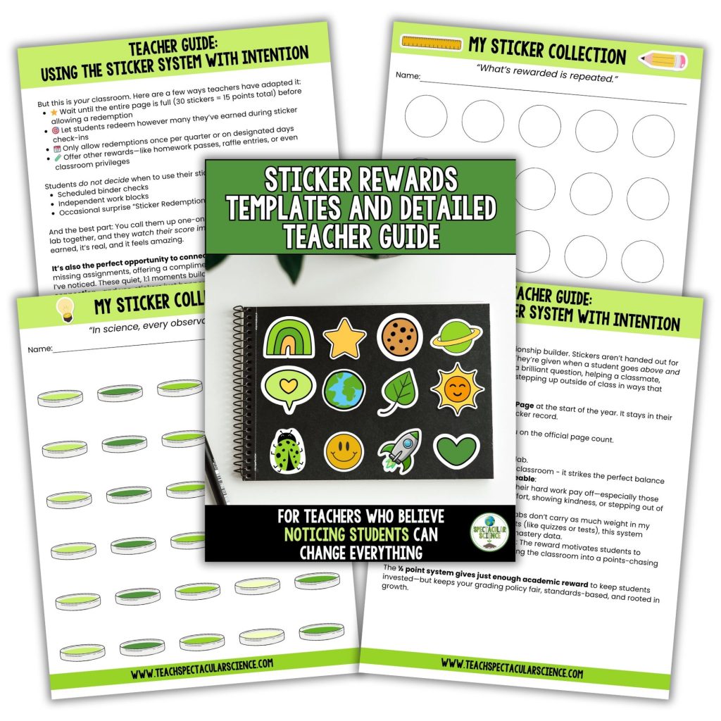 Sticker Rewards Templates & Teacher Guide