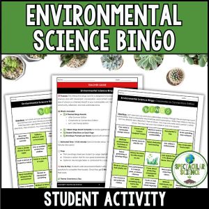 Environmental Science Bingo Activity Cover