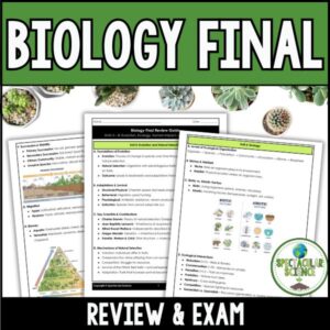 Biology Final Review & Exam 1
