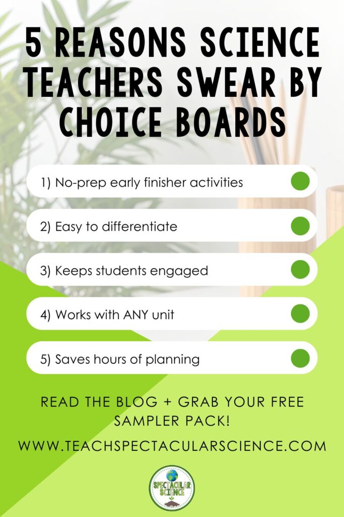 5 Reasons Science Teachers Swear by Choice Boards