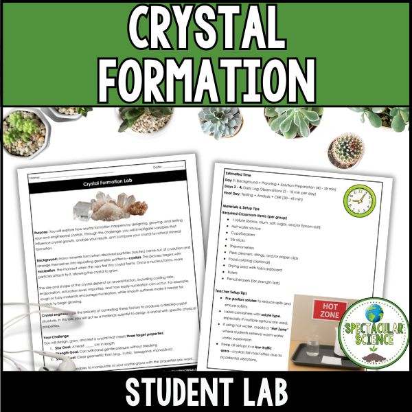 Hands-On Crystal Growth & Mineral Formation Lab 1
