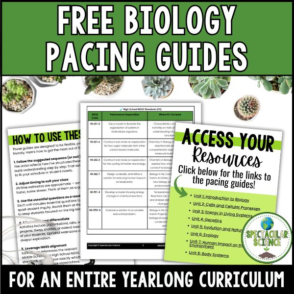Free Biology Pacing Guides