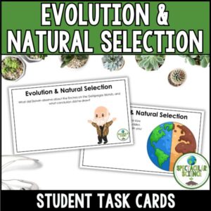 Evolution & Natural Selection Task Cards Cover 1