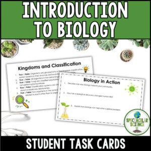 Introduction to Biology Task Cards 1