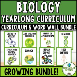 Biology Yearlong Curriculum Bundle 1