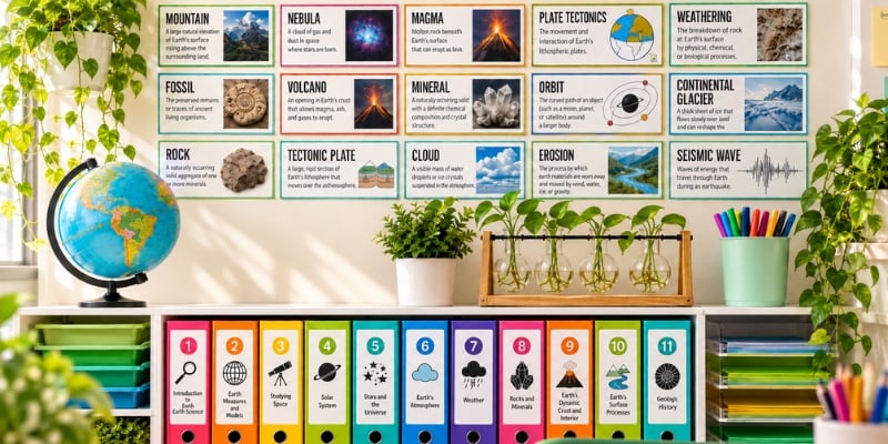 Earth Science and Environmental Science Word Wall Freebie